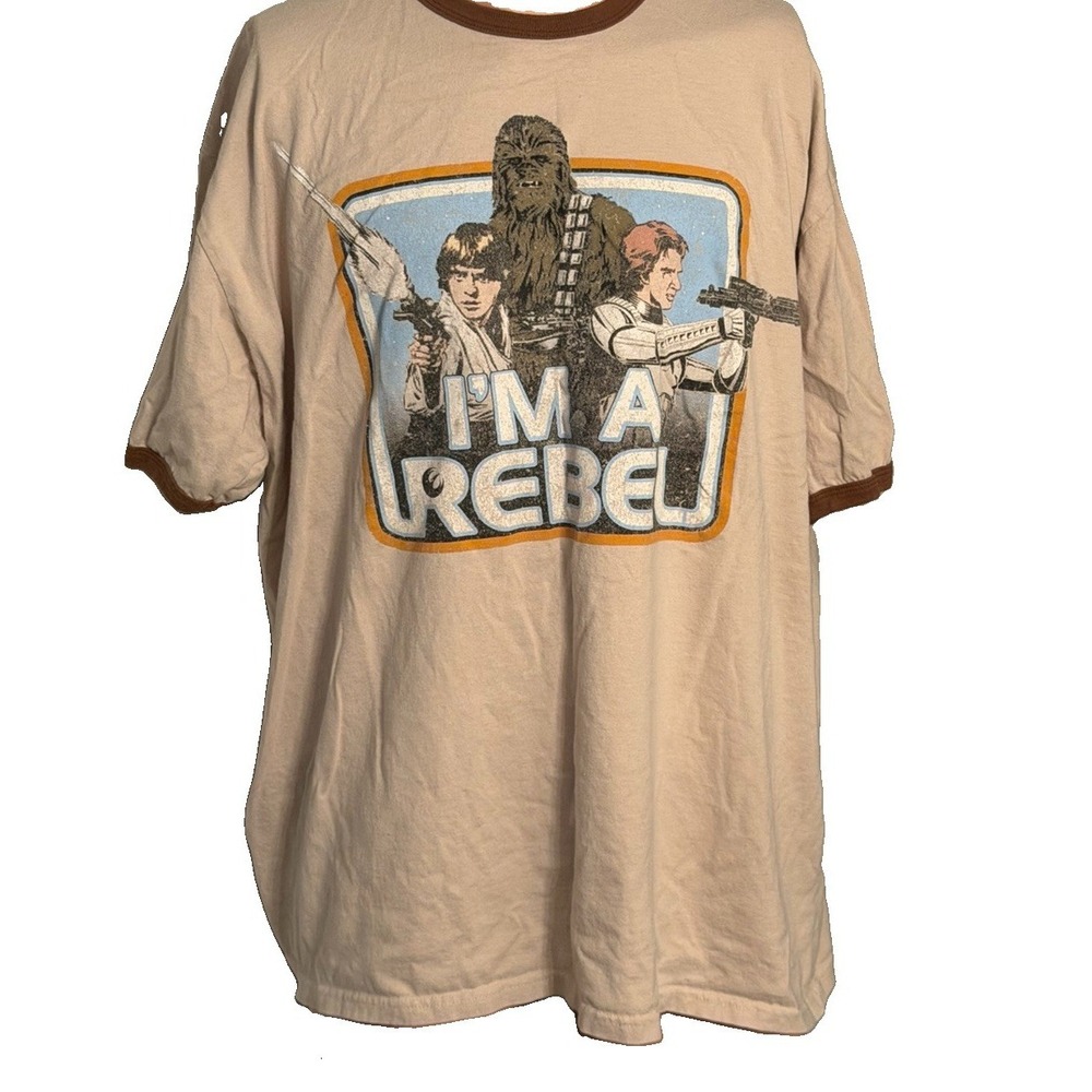 Star Wars I'm A Rebel‎ Men's 2XL T-Shirt Disney Store T-Shirt